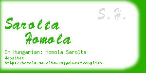 sarolta homola business card